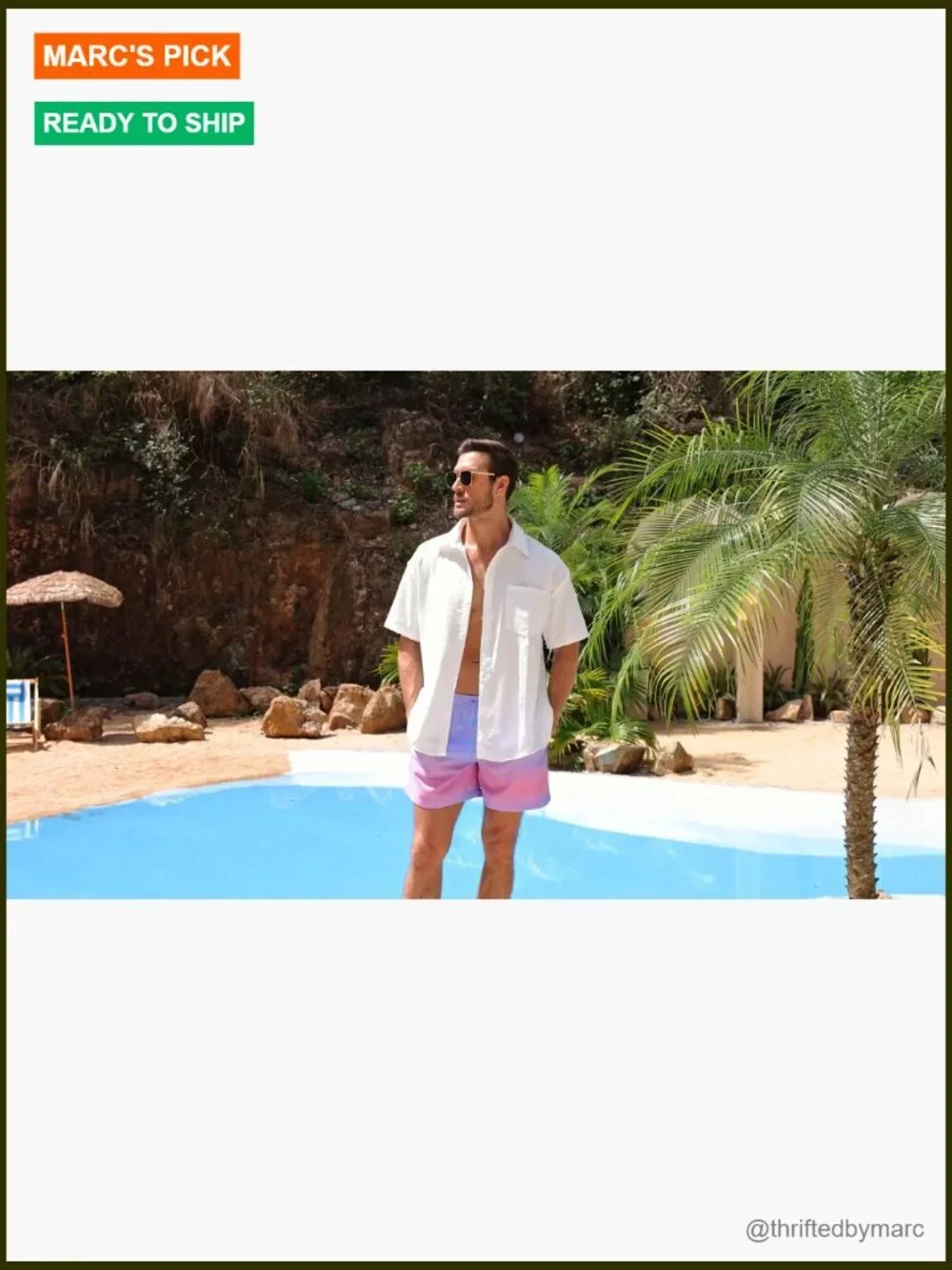 Men's Swim Trunks with Mesh Lining Quick Dry Board Shorts 7/9 inch Pockets